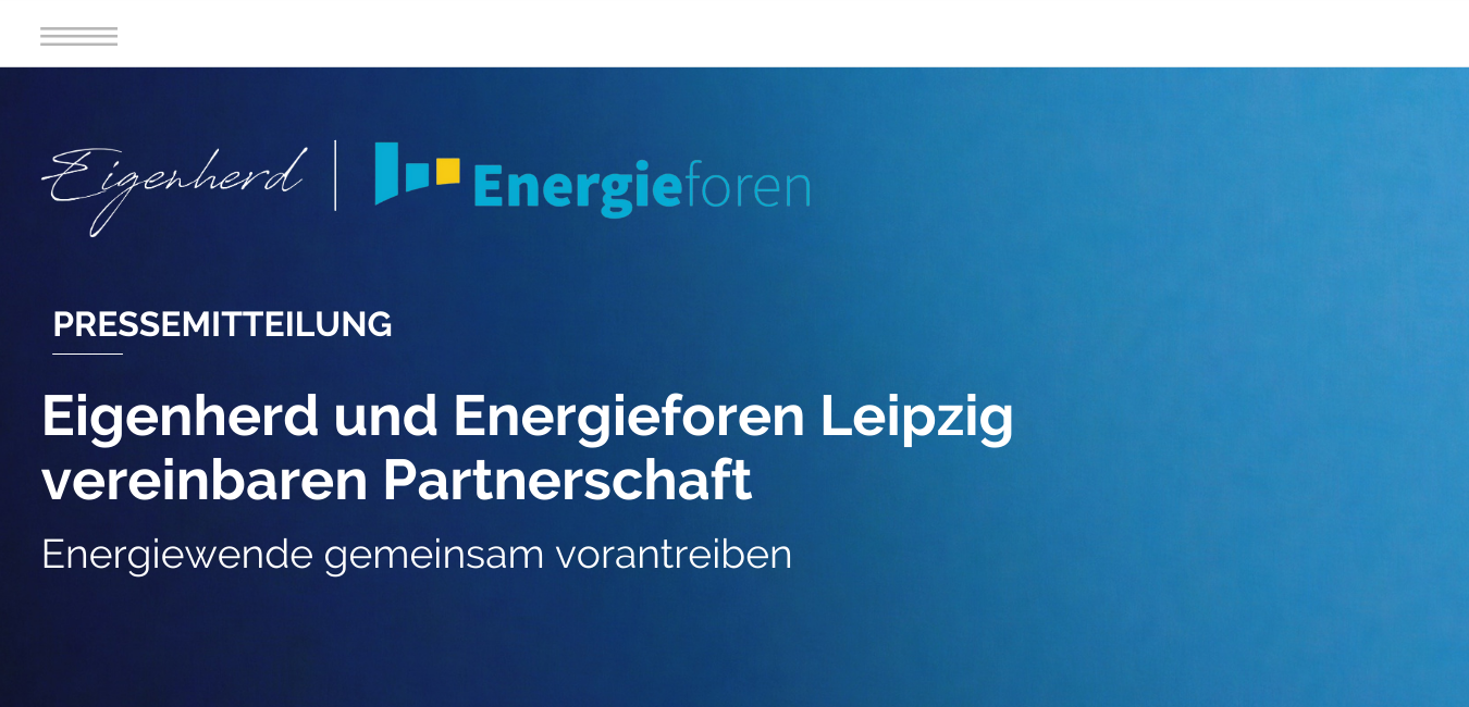 1023_Eigenherd und Energieforen Leipzig vereinbaren Partnerschaft_Website_1350x650