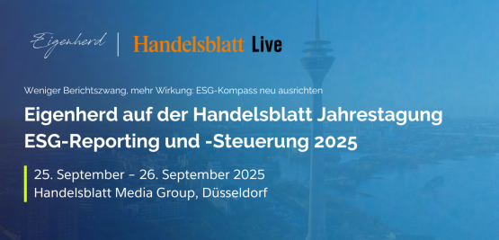 0825_Eigenherd auf der Handelsblatt Jahrestagung ESG-Reporting und -Steuerung 2025_Website_1350x650